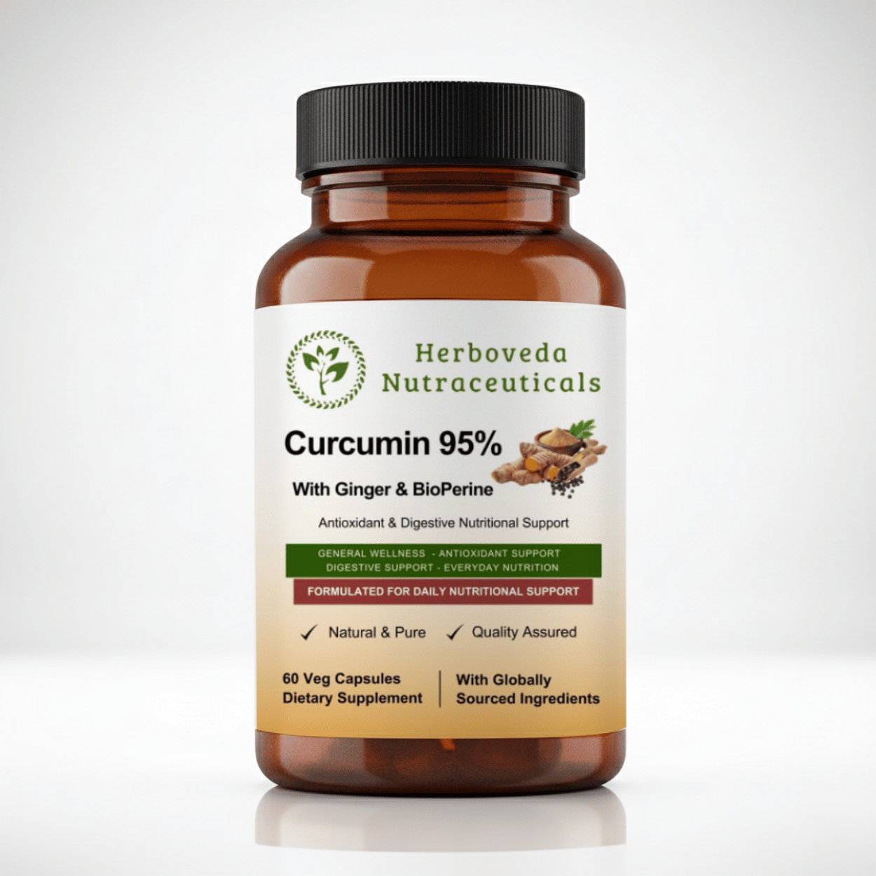 Curcumin 95% with Ginger & BioPerine